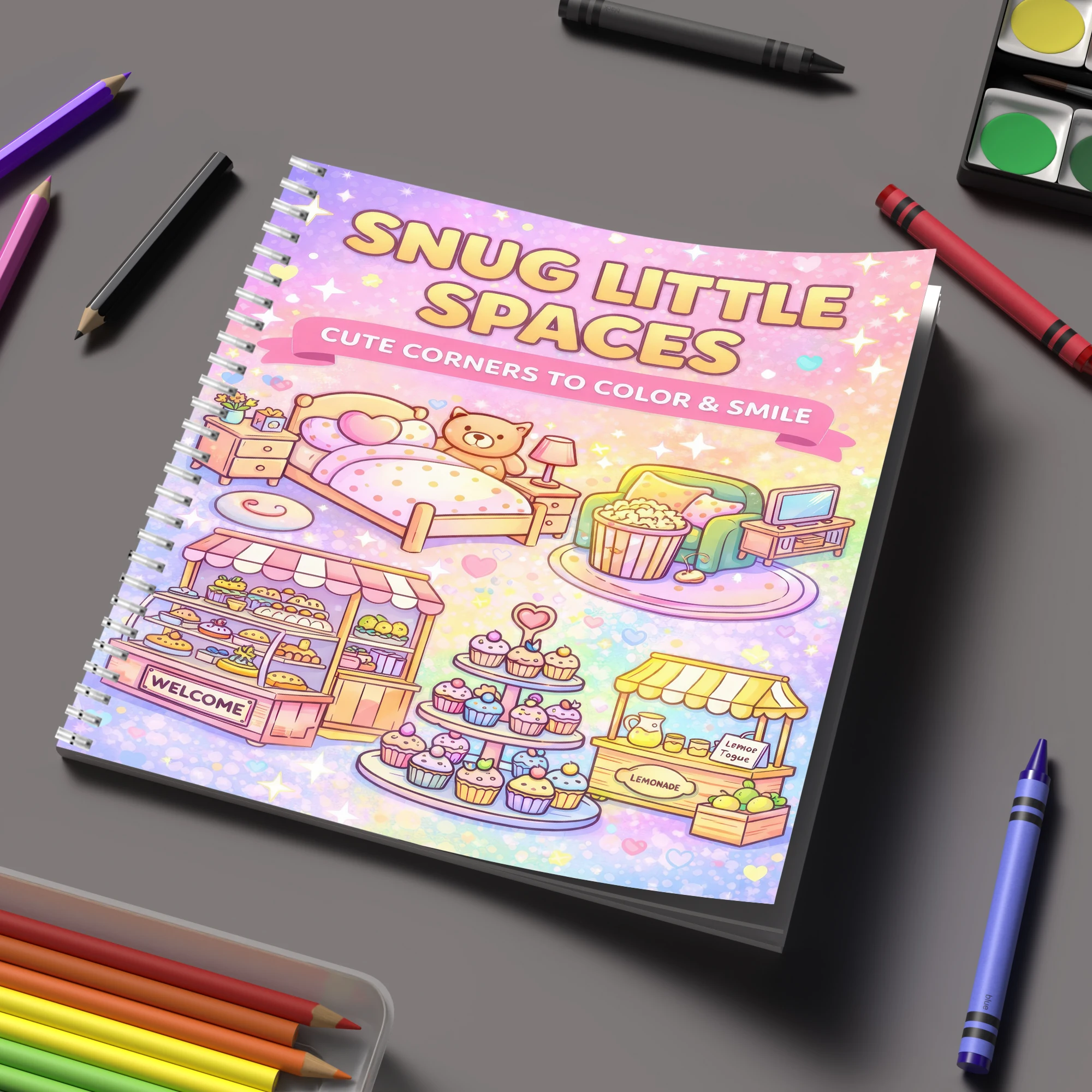 Photography Of Book - Coloring Book Little Spaces for Adult