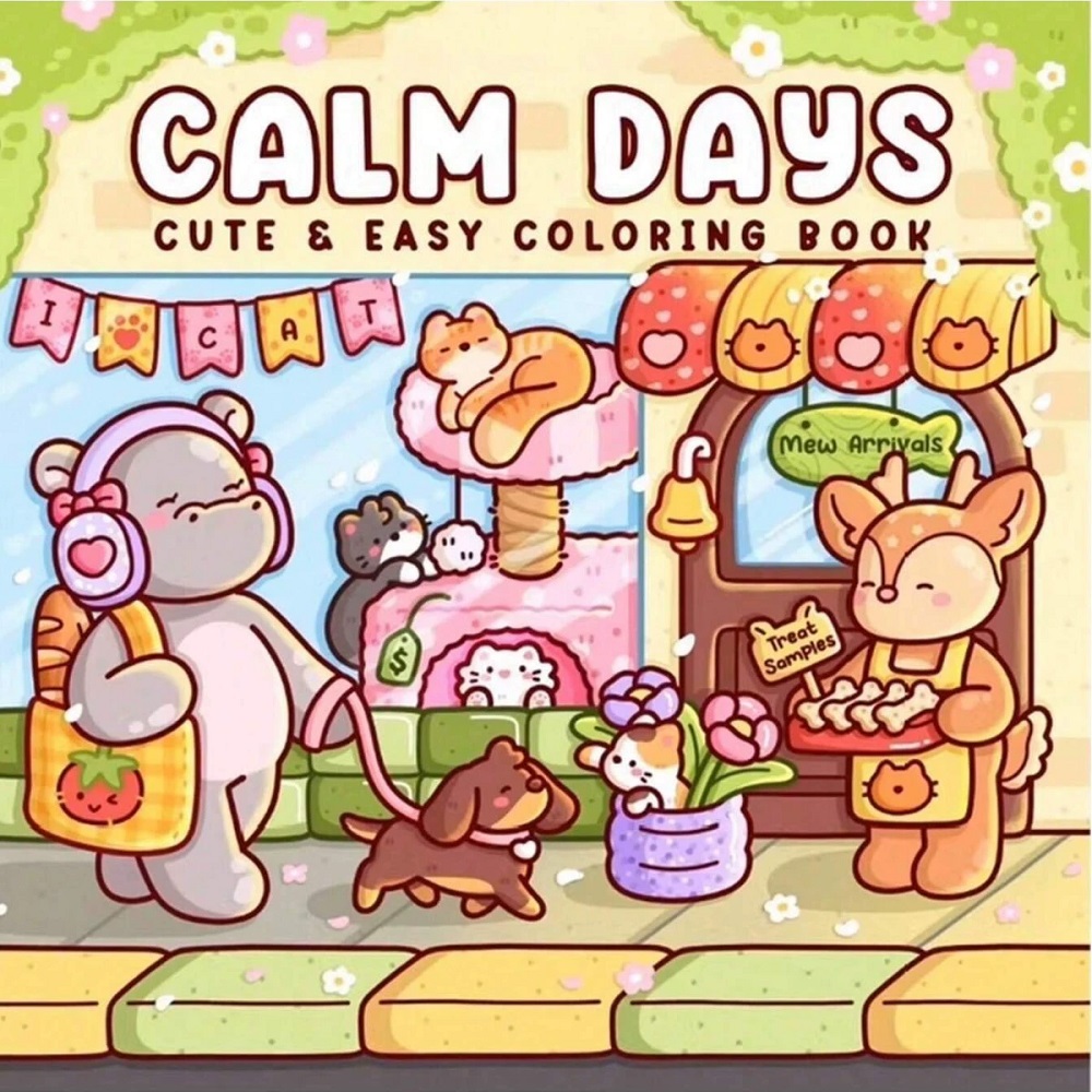 Photography Of Book - Cute Animal Stress Relief Coloring Book