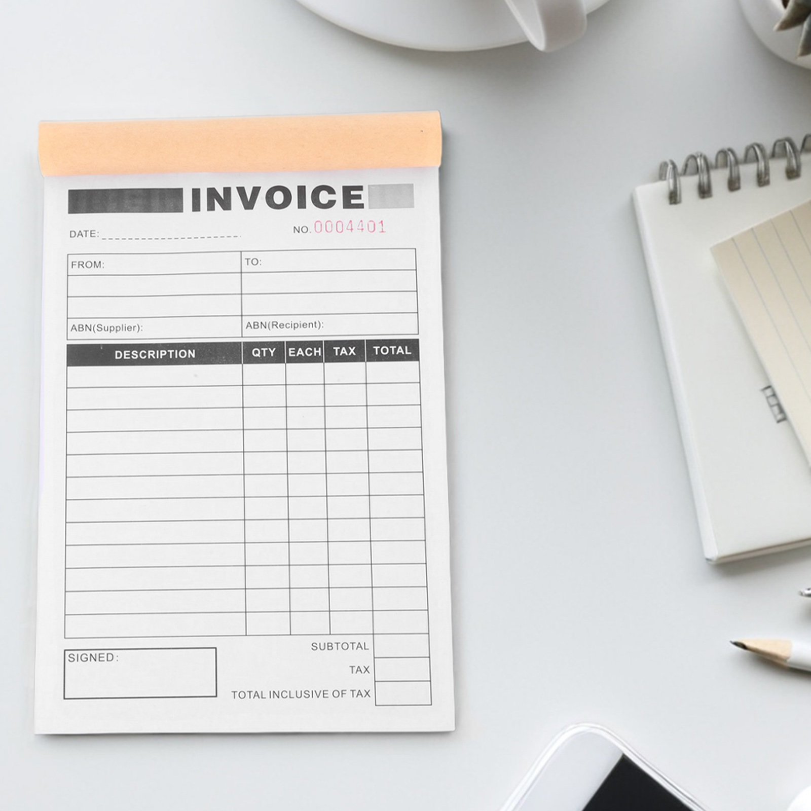 Photography Of Book - 5Pcs Invoice Duplicate Delivery Note Book
