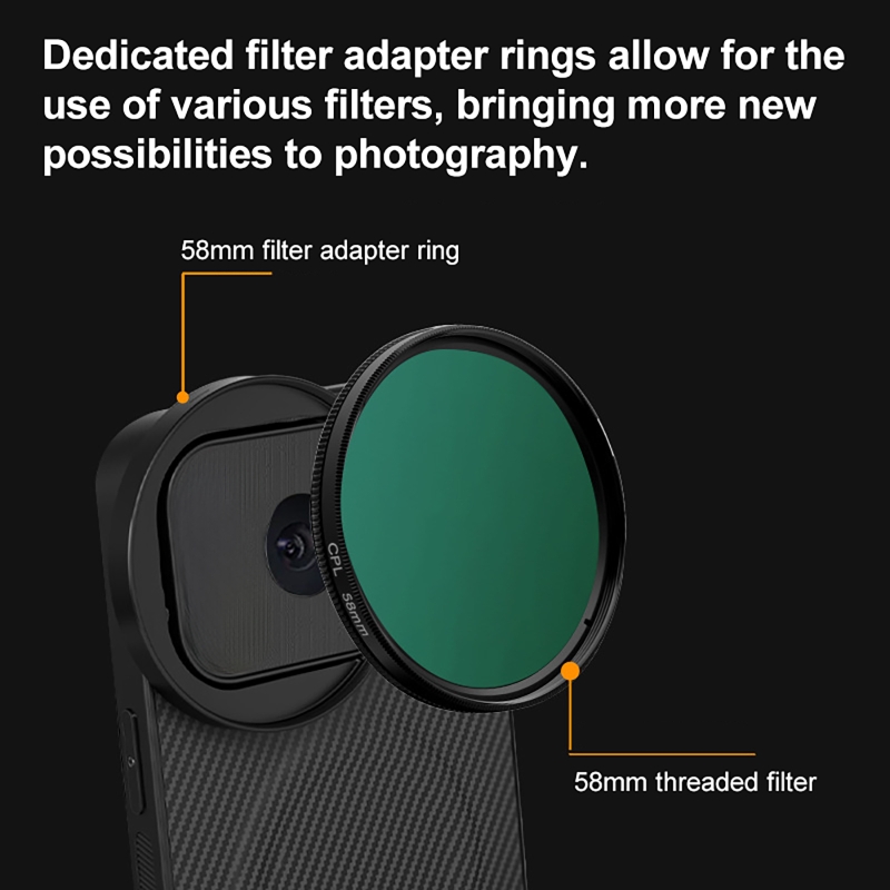 4 in 1 Lens 58mm Mobile Phone  - Photography Pro ulasan dan harga