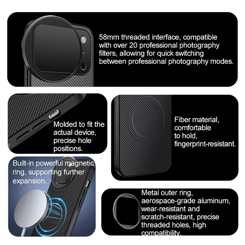 4 in 1 Lens 58mm Mobile Phone  - Photography Pro ulasan dan harga