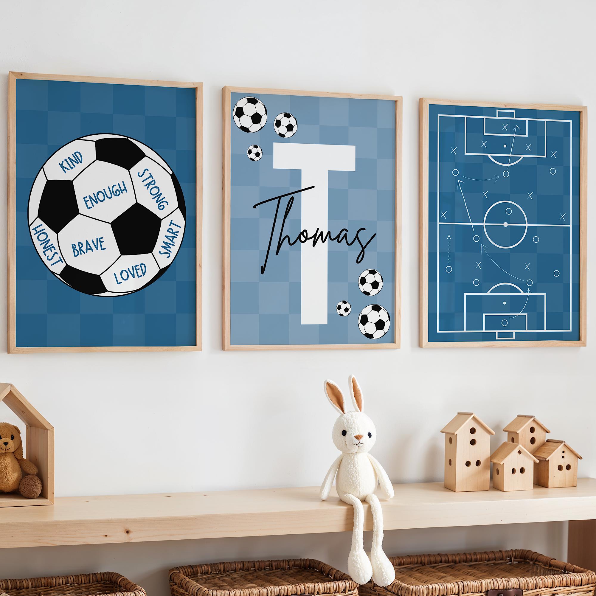 Custom Soccer Wall Art Set Aff - Photography Course ulasan dan harga