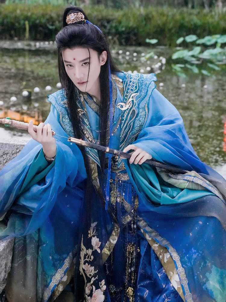 Luxury Chinese Hanfu Men Ancie - Photography Of A Man ulasan dan harga