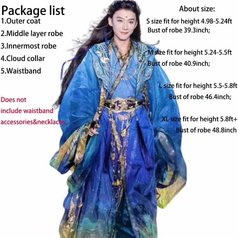 Luxury Chinese Hanfu Men Ancie - Photography Of A Man ulasan dan harga