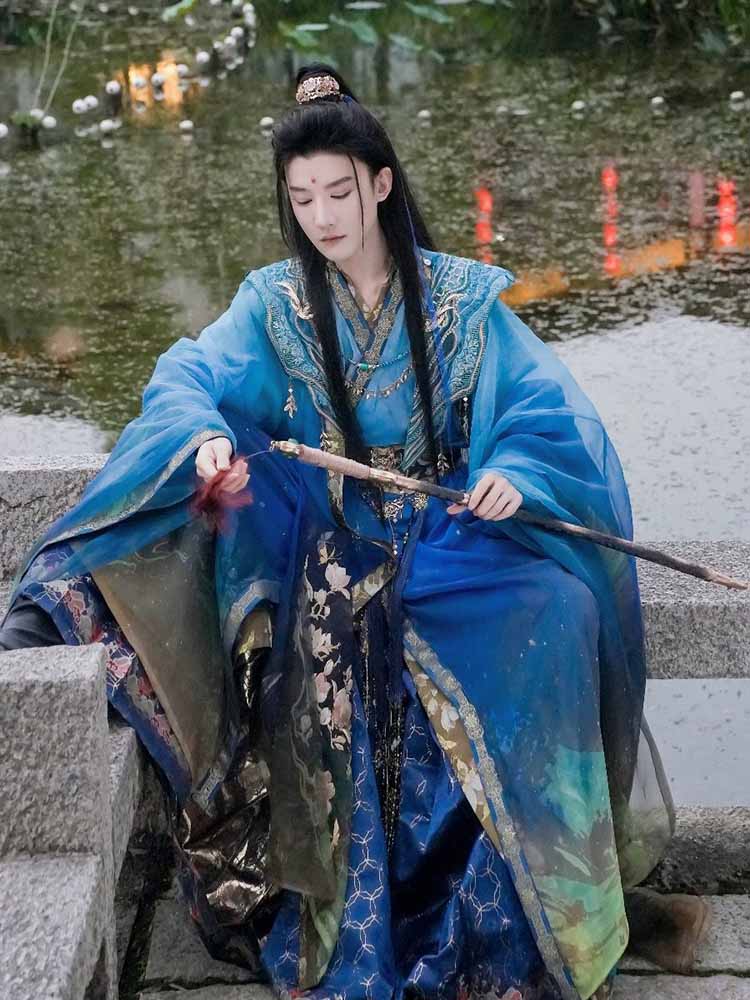 Luxury Chinese Hanfu Men Ancie - Photography Of A Man ulasan dan harga