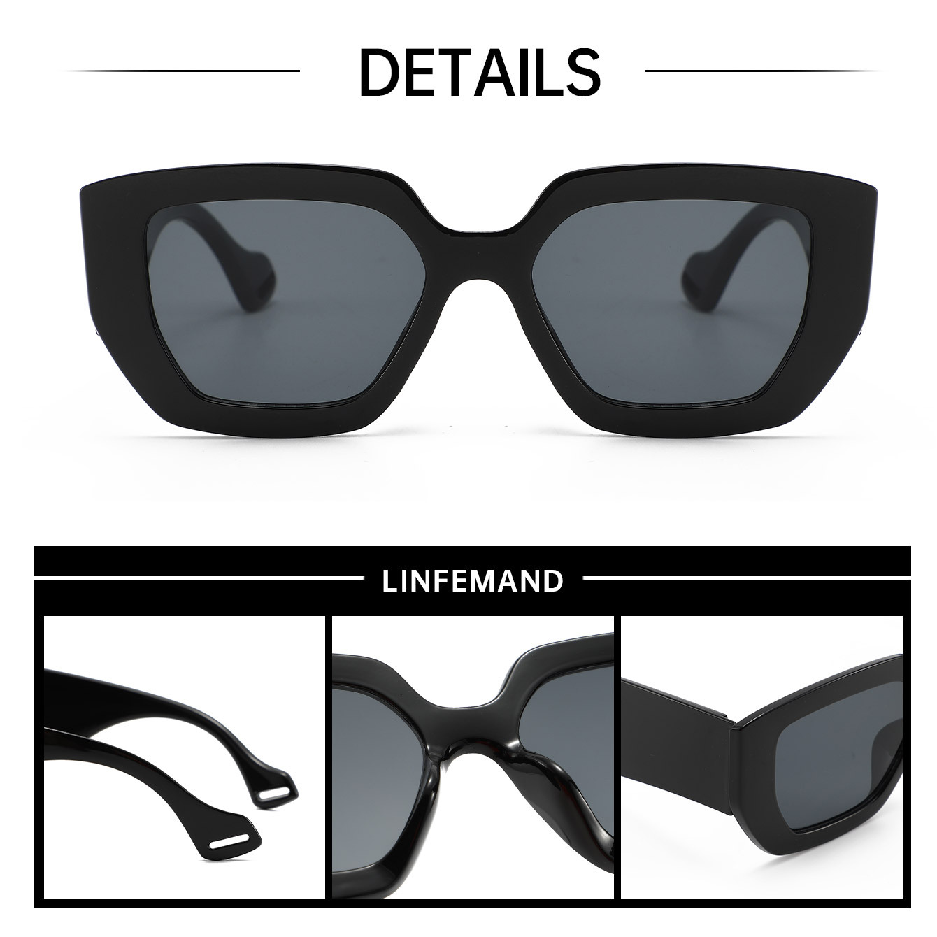 Super Large BoxSunglasses Wome - Photography Outdoor ulasan dan harga