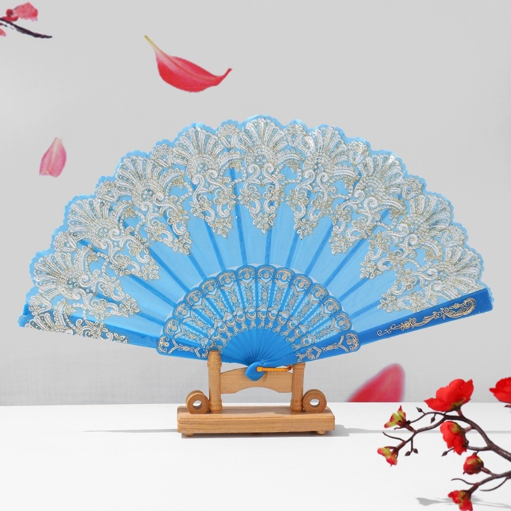 Embroidered Folding Fan Hot St - Photography Of A Man ulasan dan harga