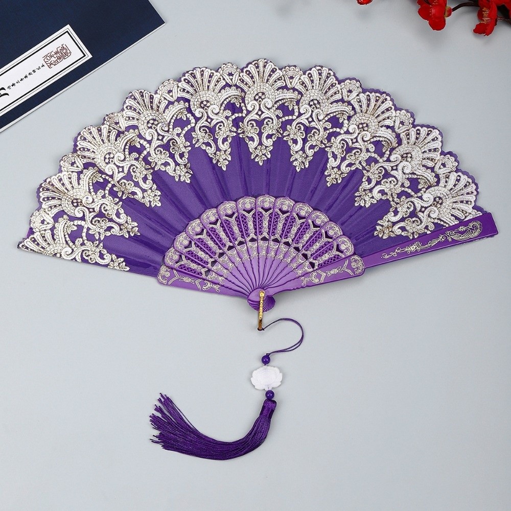 Embroidered Folding Fan Hot St - Photography Of A Man ulasan dan harga
