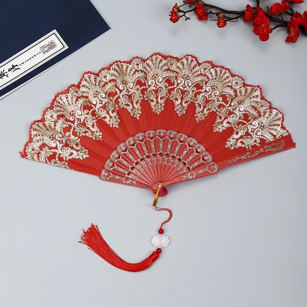 Embroidered Folding Fan Hot St - Photography Of A Man ulasan dan harga