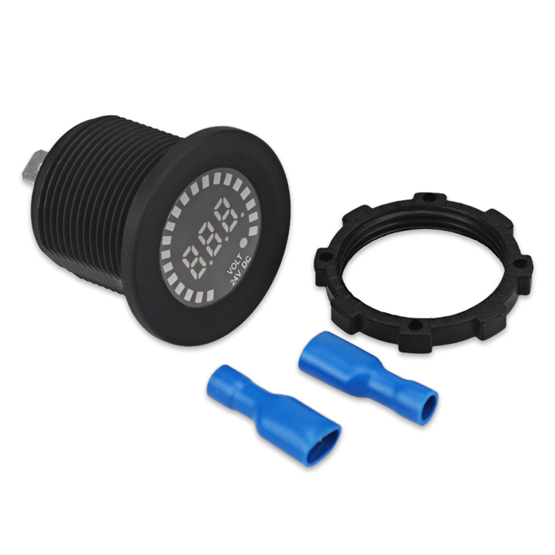 24V 12V DC Voltmeter Color LED - Light Meter Incident ulasan dan harga