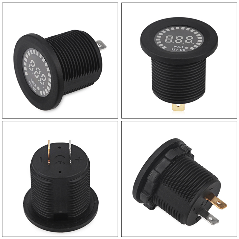 24V 12V DC Voltmeter Color LED - Light Meter Incident ulasan dan harga