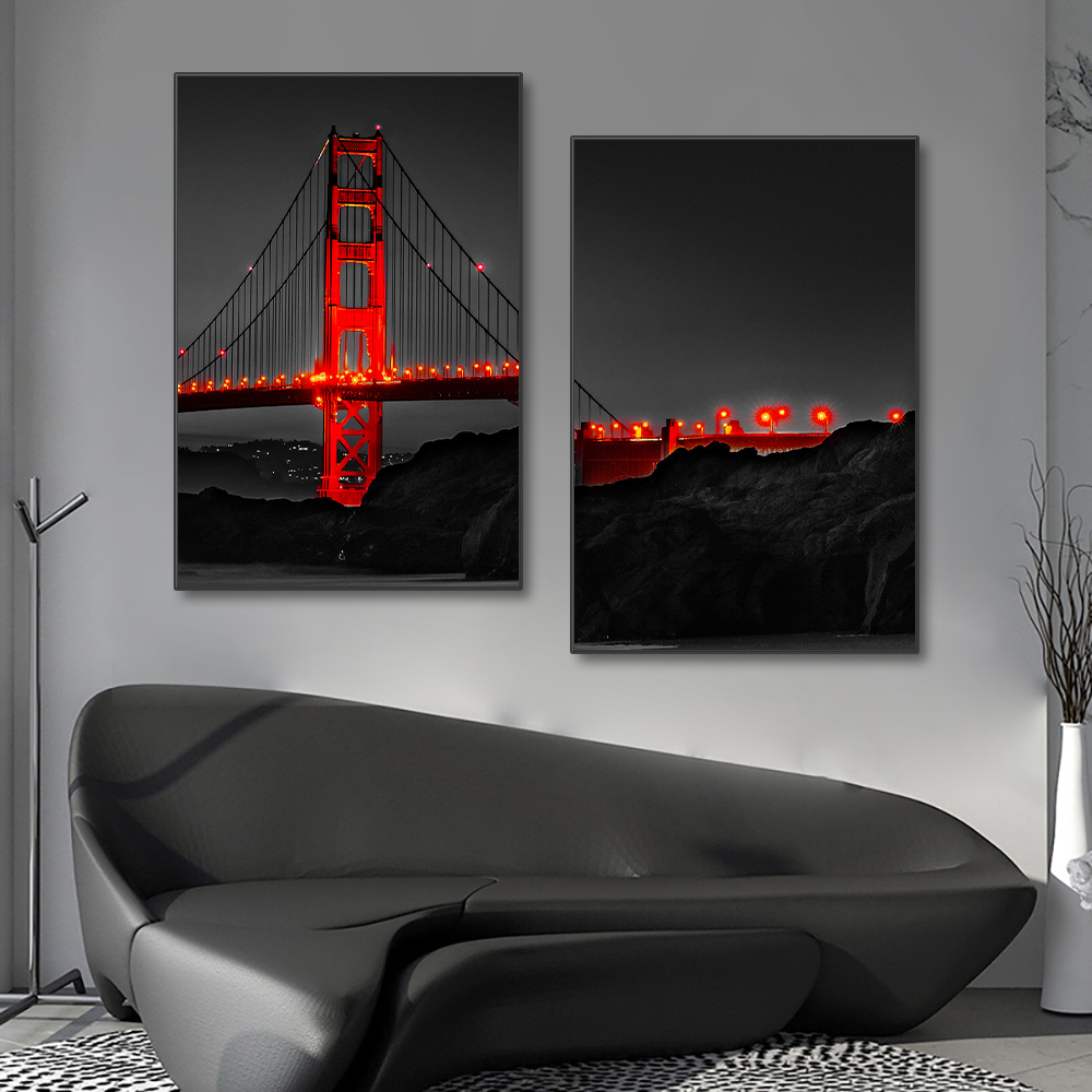3PCS Frameless Poster Golden G - Photography Pose ulasan dan harga