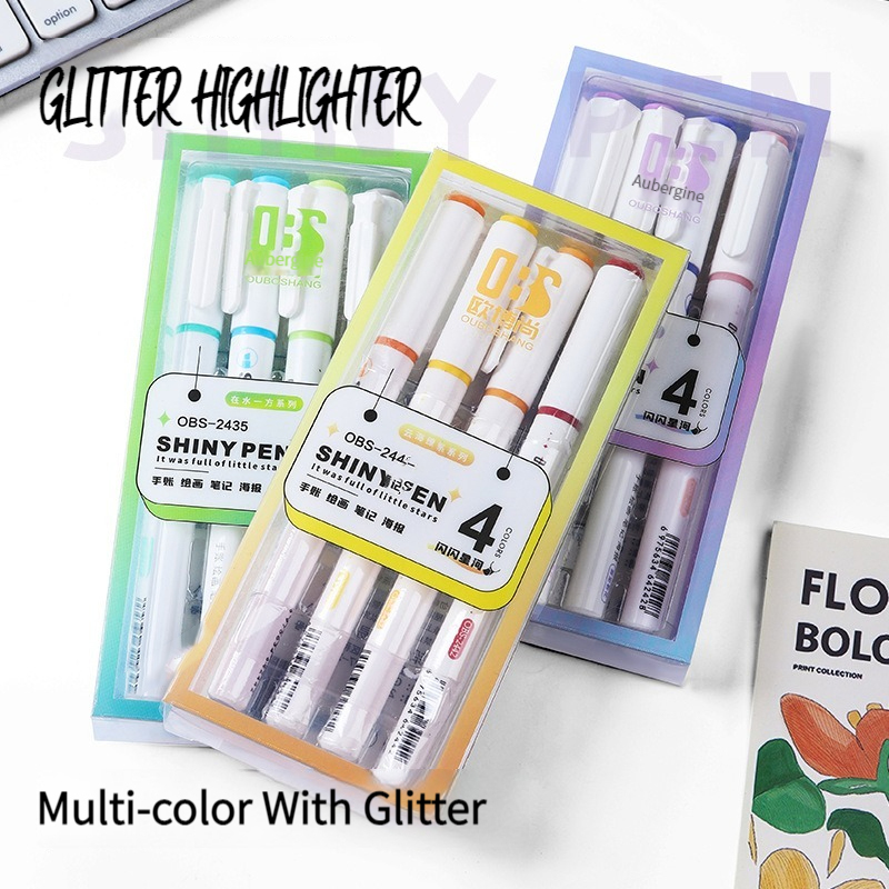 4 Colors/Set Glitter Highlight - Photography Course ulasan dan harga