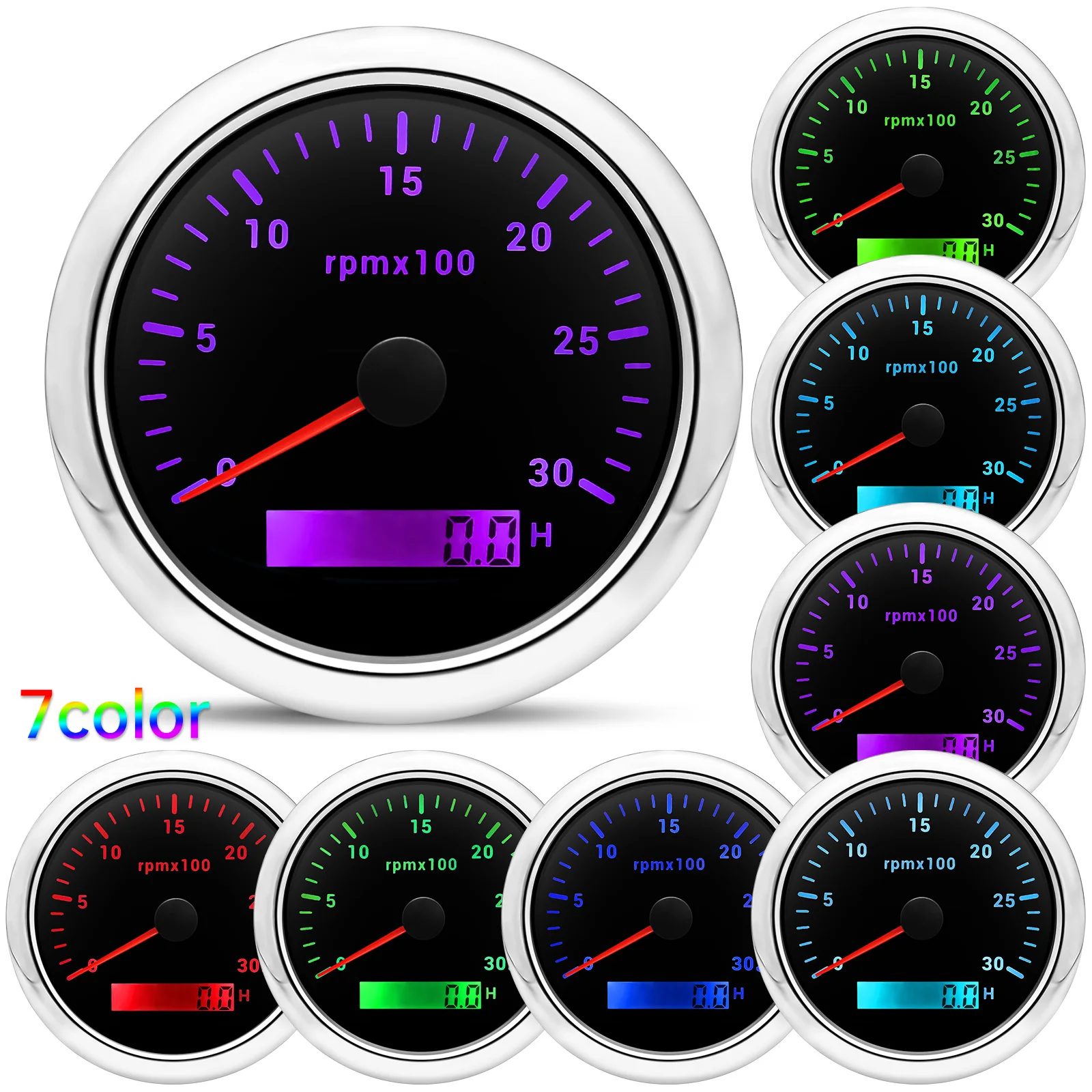 85MM Tachometer with LCD Hour  - Light Meter Incident ulasan dan harga