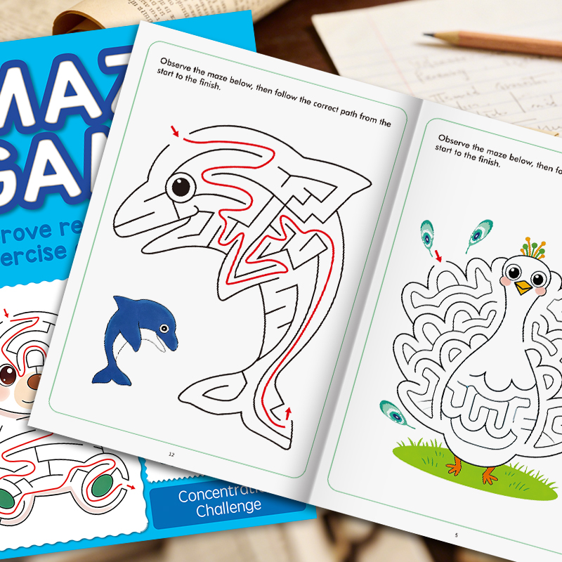 Children's Fun Maze Drawing Bo - Photography Of Book ulasan dan harga