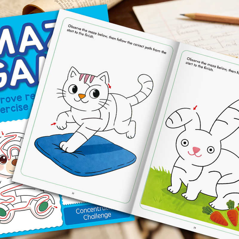 Children's Fun Maze Drawing Bo - Photography Of Book ulasan dan harga