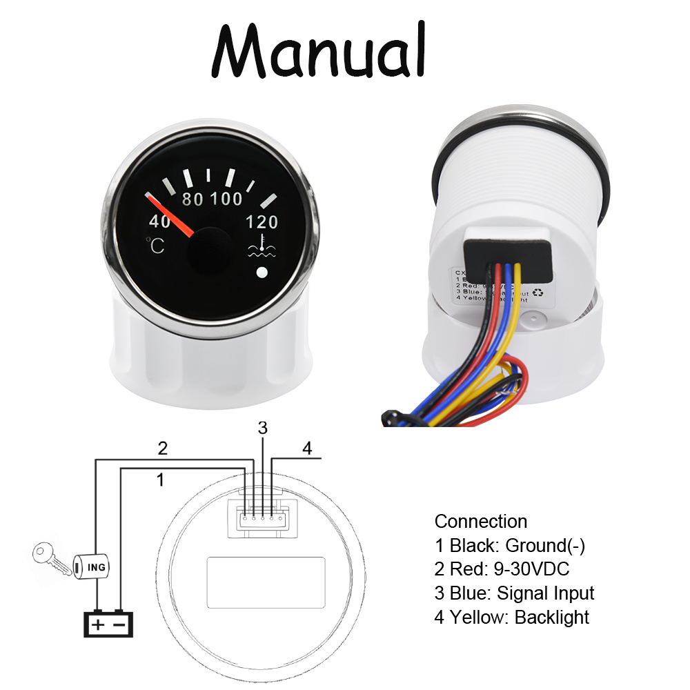 Auto Car Water Temp Gauge for  - Light Meter Incident ulasan dan harga