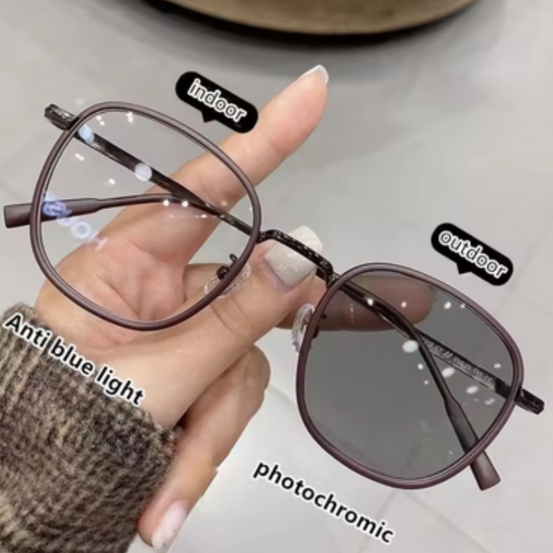 2 Pairs of Retro Square Metal  - Photography Of A Man ulasan dan harga