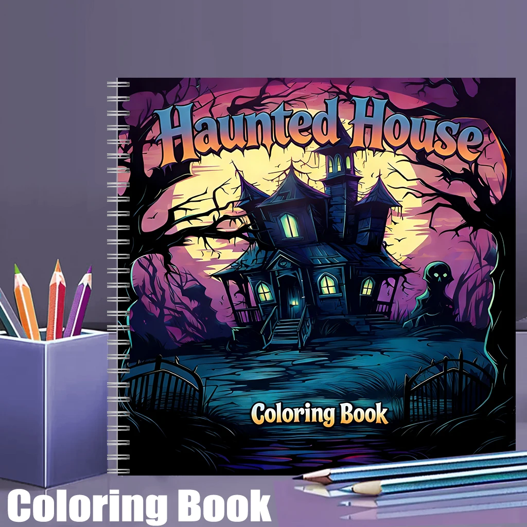 Haunted House Coloring Book fo - Photography Of Book ulasan dan harga