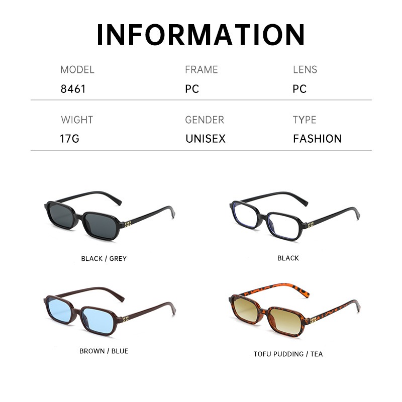 New Small Square Frame Sunglas - Photography Outdoor ulasan dan harga