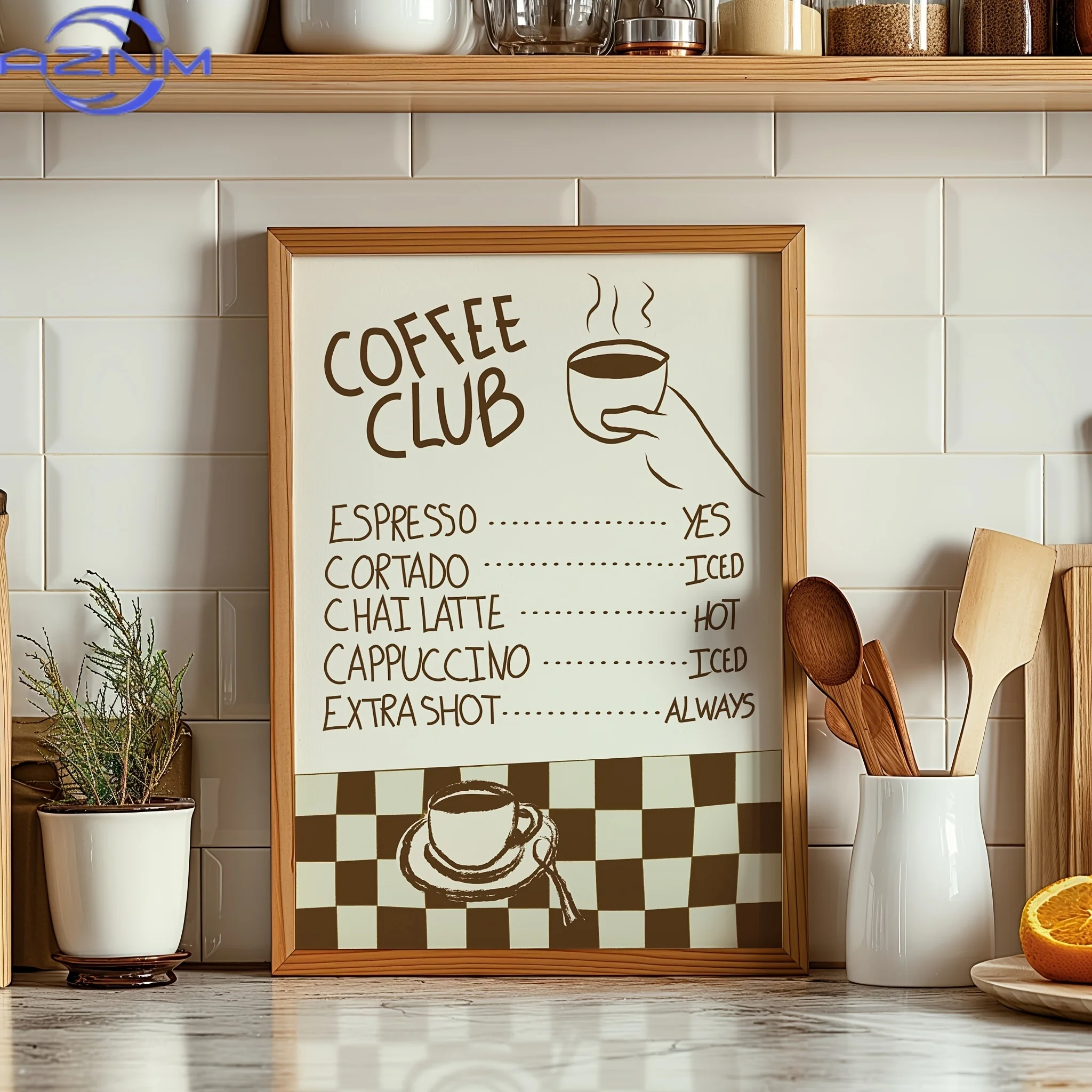 Cartoon Animal Text Art Coffee - Photography Pose ulasan dan harga