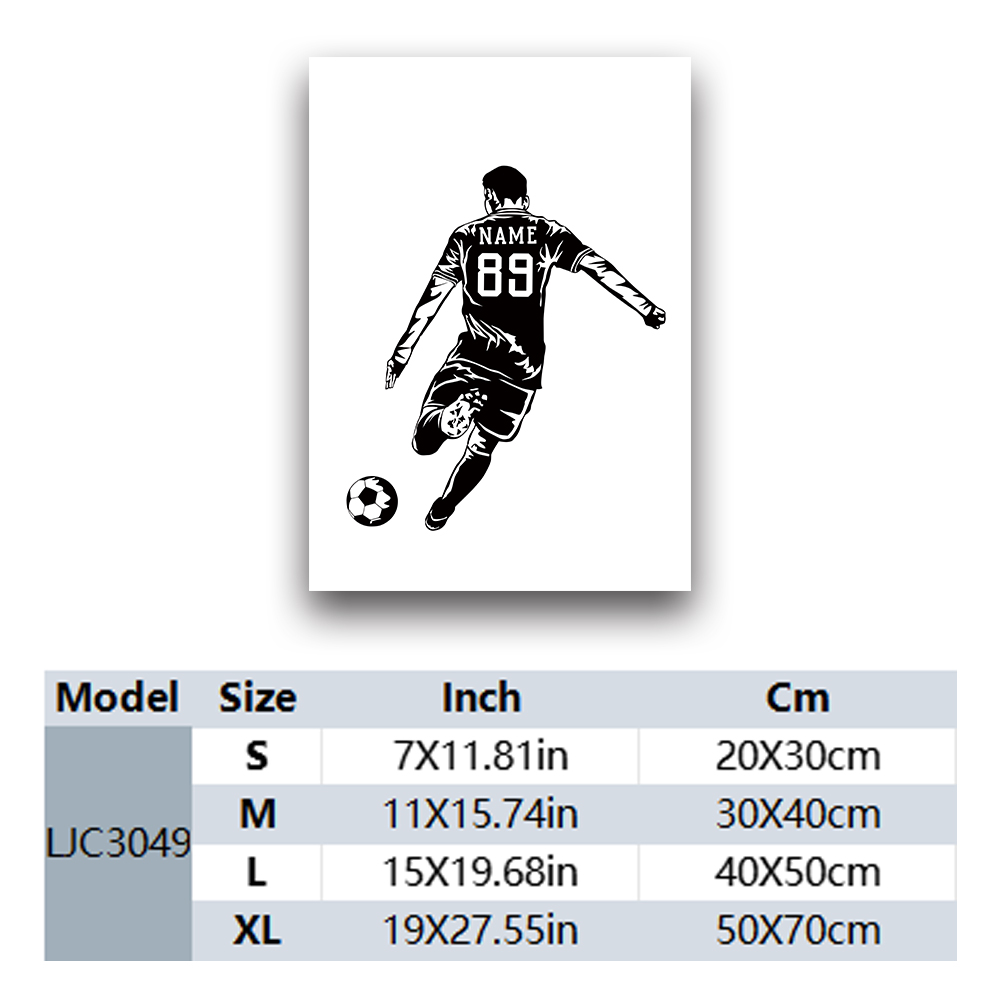 1PC Football Player Customizab - Photography Pose ulasan dan harga