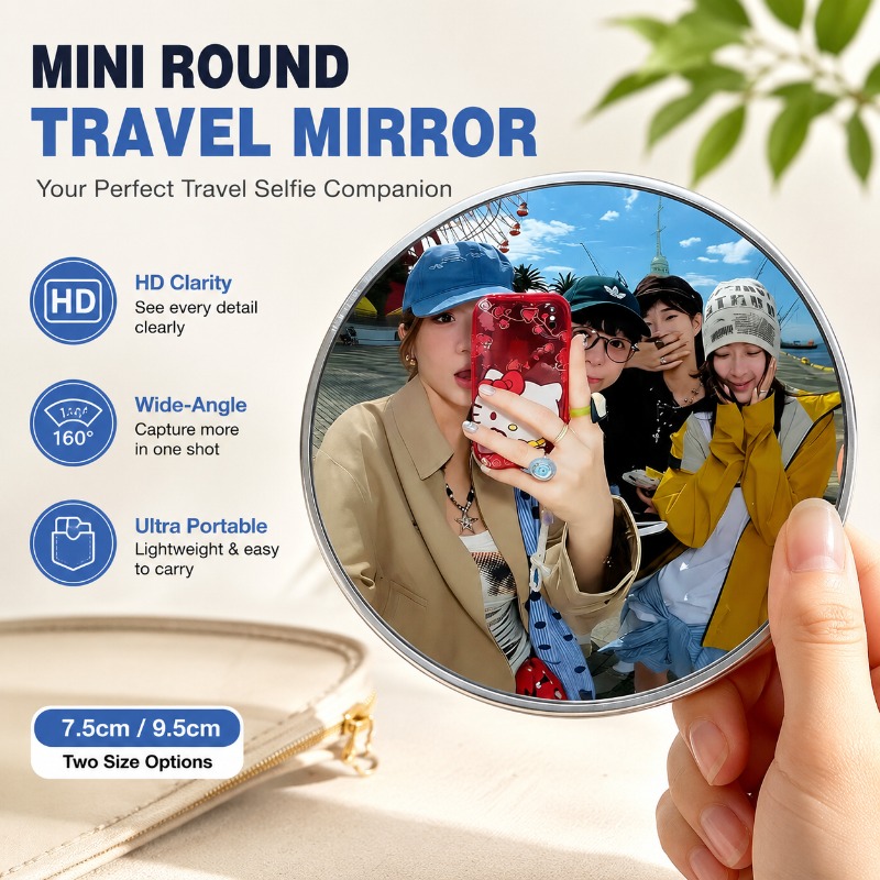 Portable Round Convex Mirror H - Photography Outdoor ulasan dan harga