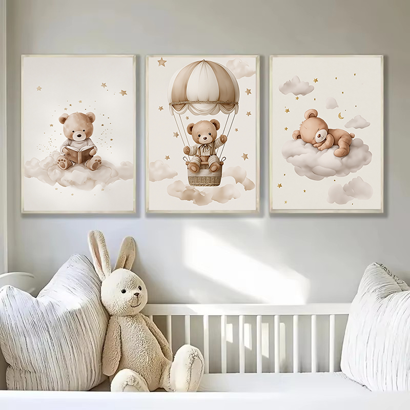 3pcs/set Bohemian Teddy Bear A - Photography Course ulasan dan harga