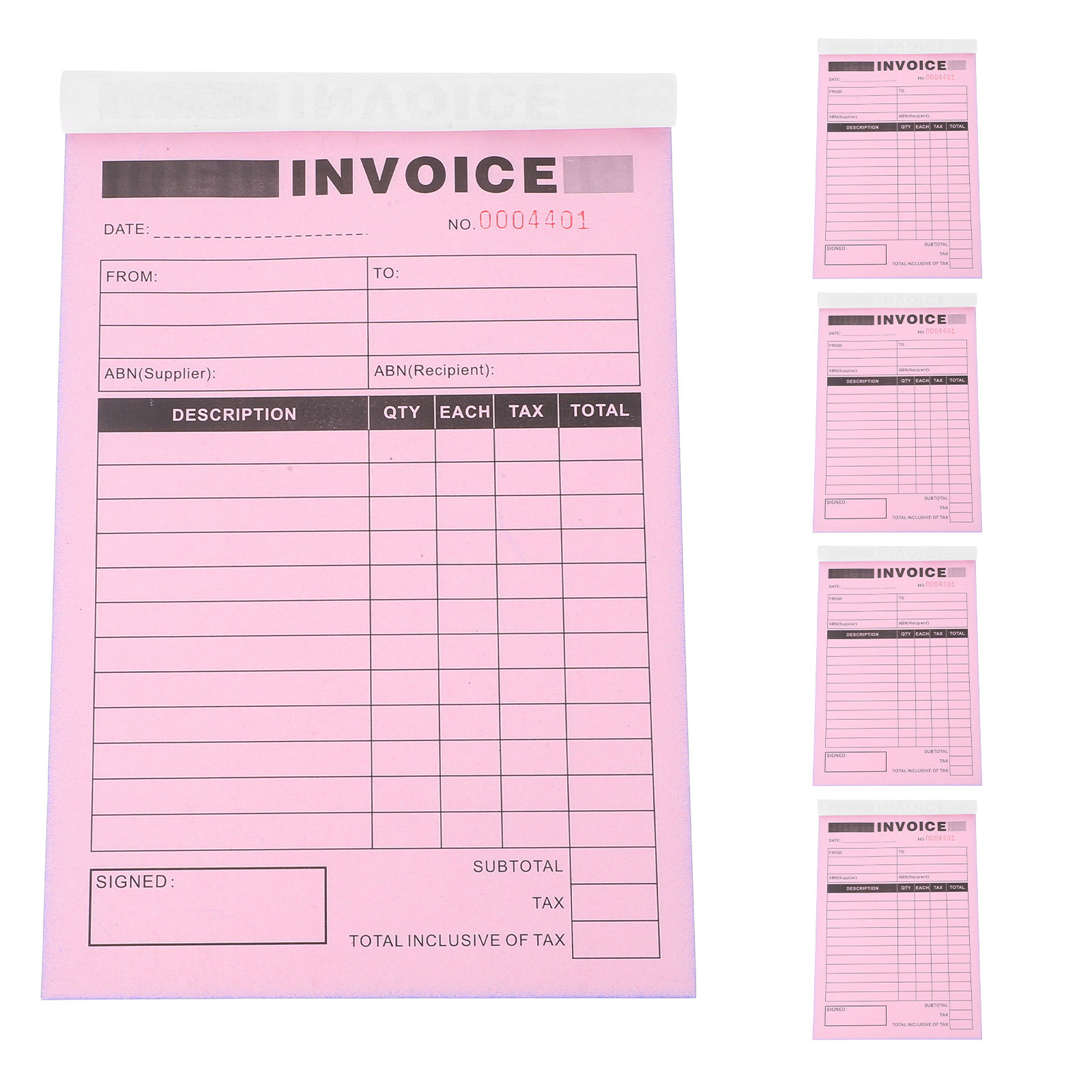 5Pcs Invoice Duplicate Deliver - Photography Of Book ulasan dan harga